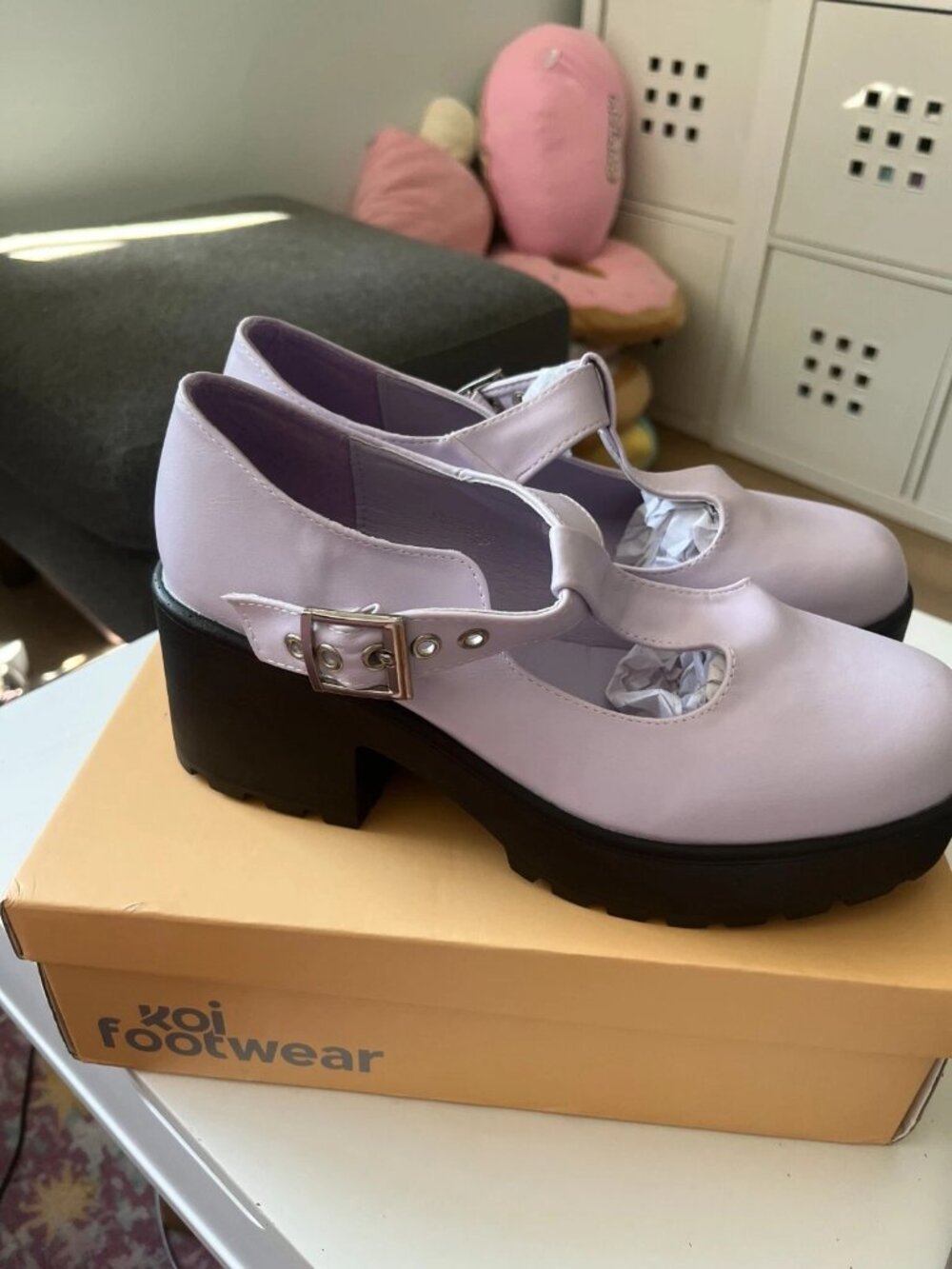 Koi Footwear Lilac Sai Mary Janes T-Strap Womens Shoes Size 9 UK 7 - Picture 4 of 4